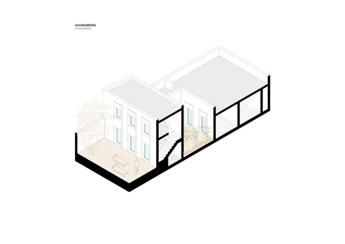 JIMENEZ&LINARES_CASA BOMO_AXONOMETRÍA
